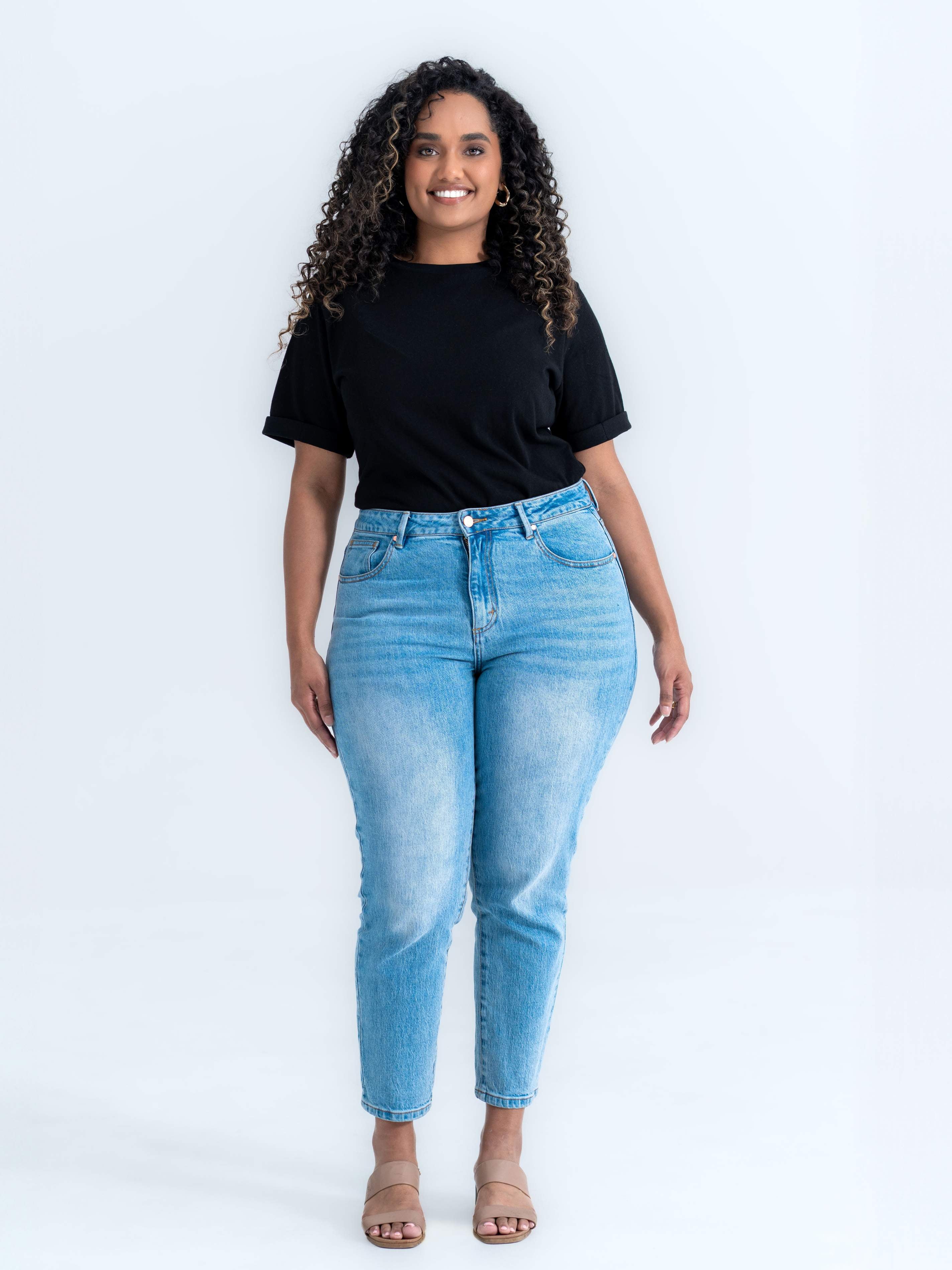 Pear-shaped jeans – average length