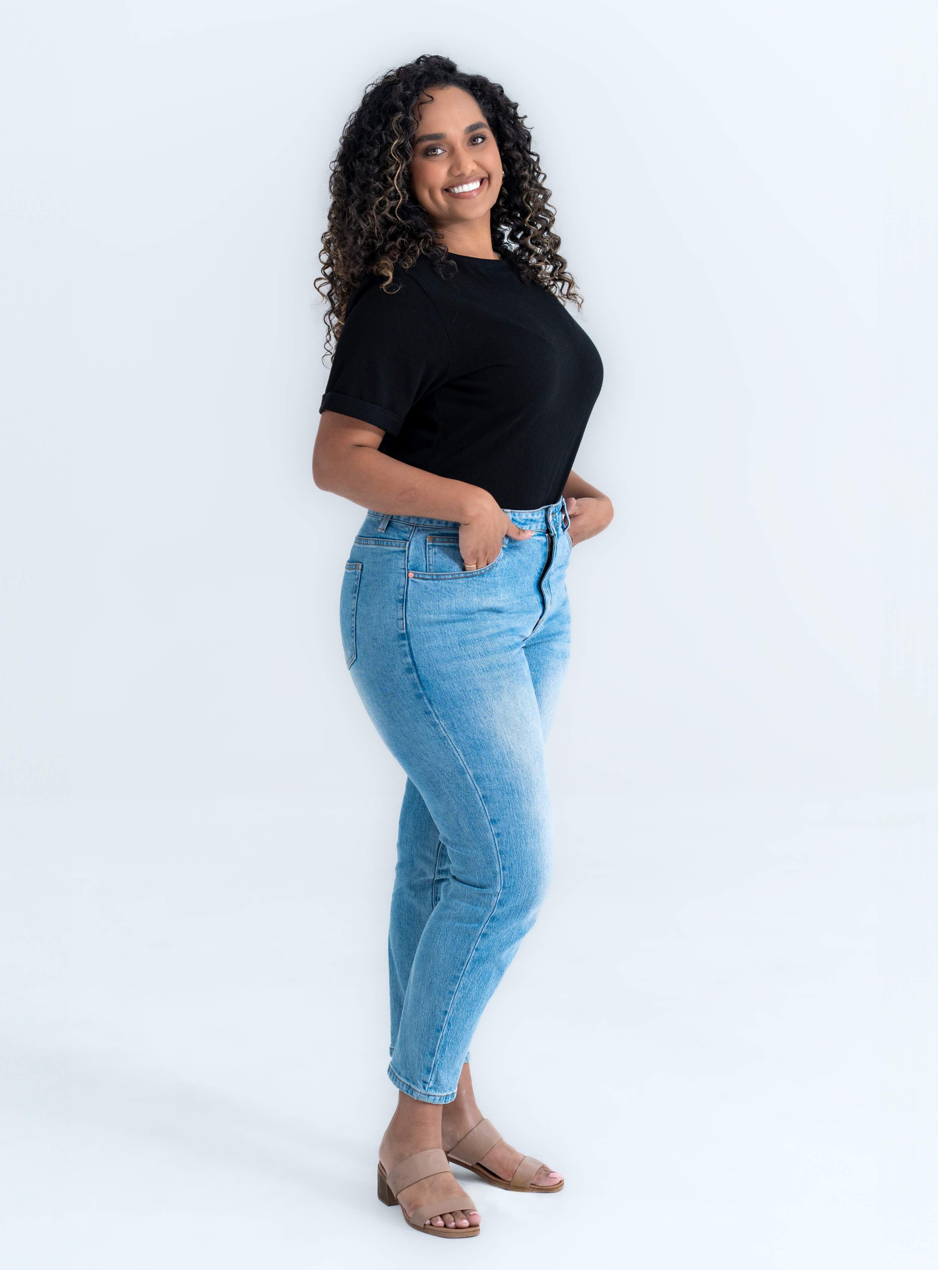 Pear-shaped jeans – average length