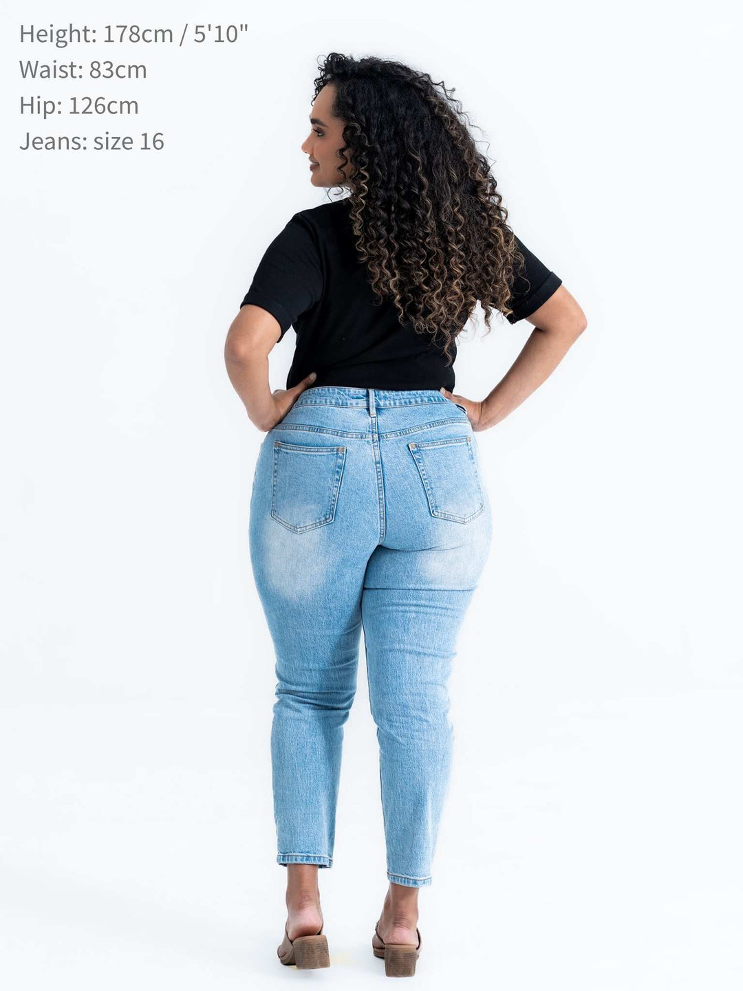 Pear-shaped jeans – average length
